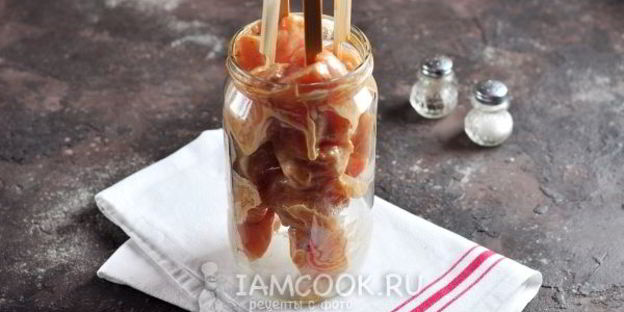 куриный шашлык в банке в духовке