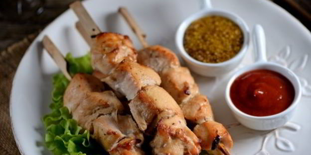 куриный шашлык в банке в духовке