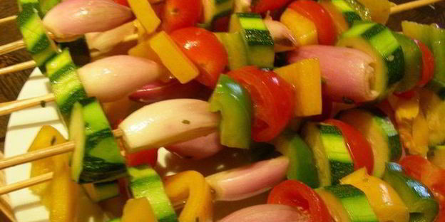 летние овощные шашлычки-гриль