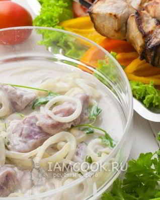 Маринад для шашлыка из свинины на кефире