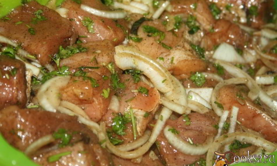 Рецепт маринад для шашлыка с мятой, петрушкой и реганом