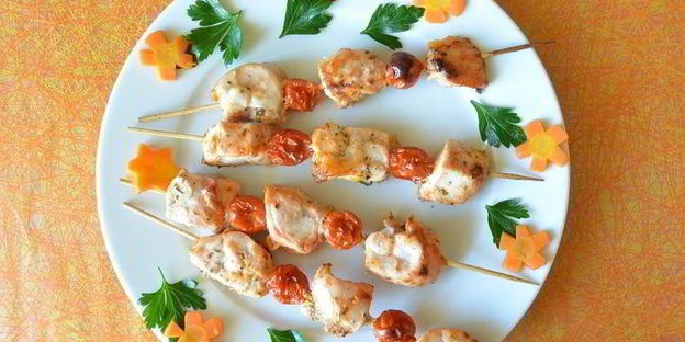 шашлычки из куриной грудки в духовке