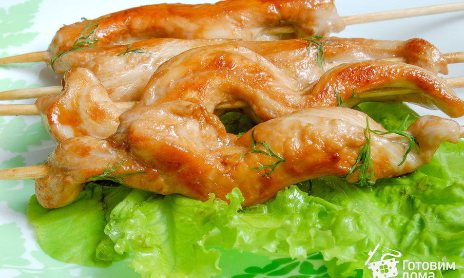 Рецепт шашлычков из куриной грудки в соевом соусе
