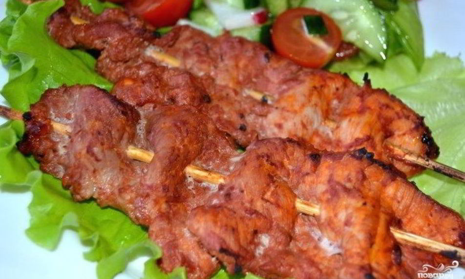 Рецепт шашлычков из свинины на шпажках в духовке