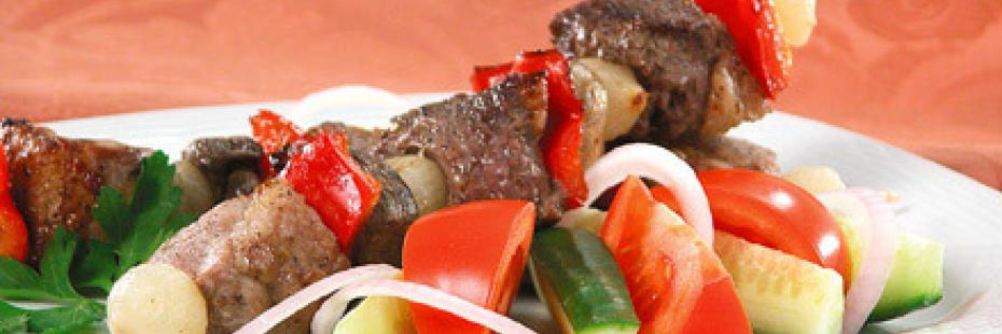 Шашлык из баранины с грибами