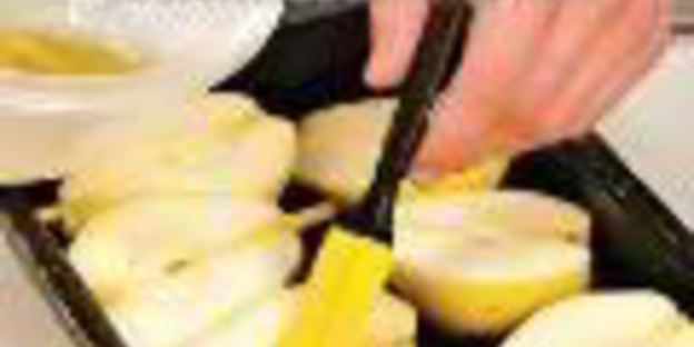 шашлык из говядины с грушами