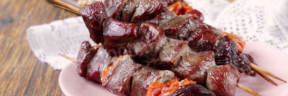 Шашлык из говядины в духовке