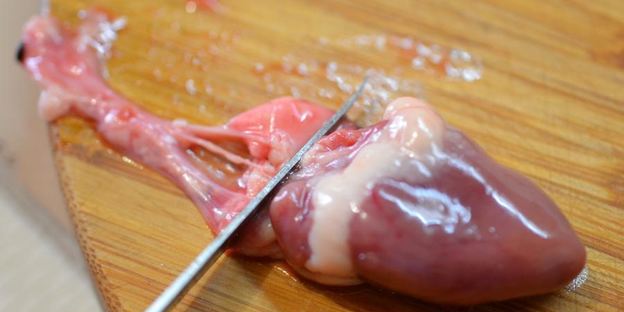 шашлык из куриных сердечек