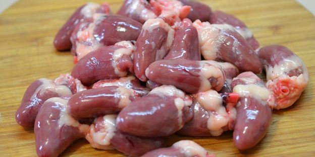 шашлык из куриных сердечек