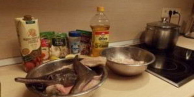 шашлык из осетра