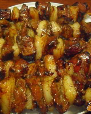 Шашлык из печени