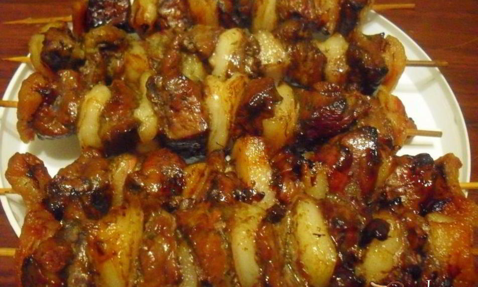 Рецепт шашлыка из печени