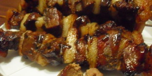 шашлык из печени