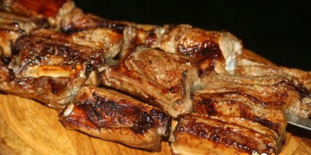 шашлык из ребрышек