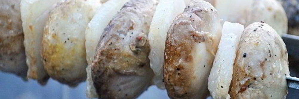 Шашлык из шампиньонов