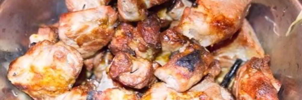 Шашлык из свинины с уксусом