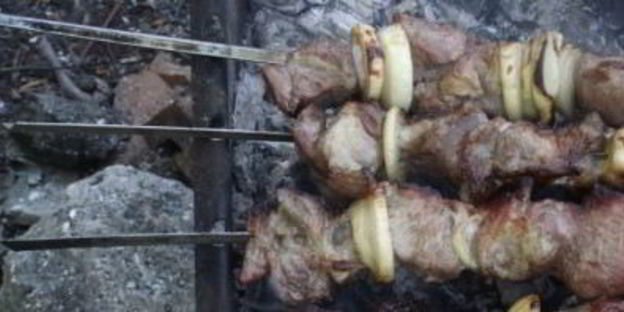 шашлык из телятины по-грузински