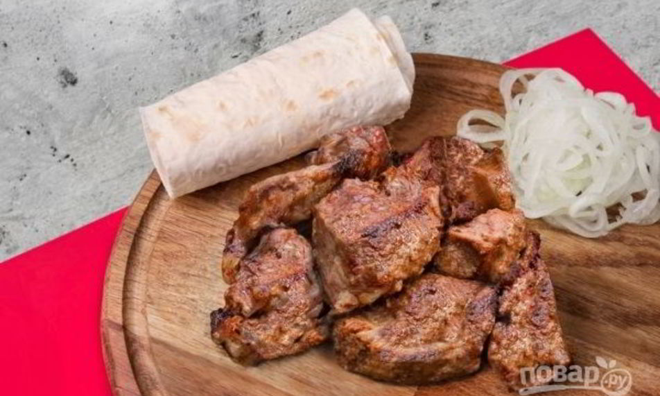 Рецепт шашлыка из телятины в вине