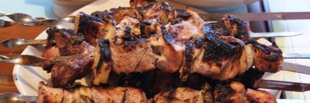 Шашлык на кефире из свинины