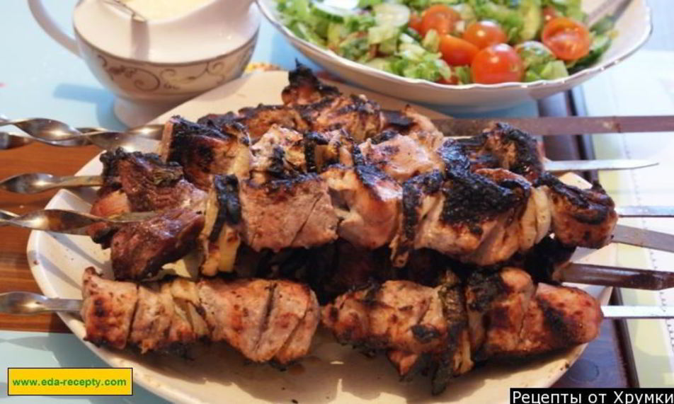 Рецепт шашлыка на кефире из свинины