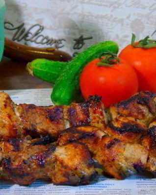 Шашлык на пиве