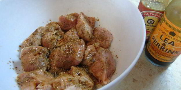 шашлык на пиве