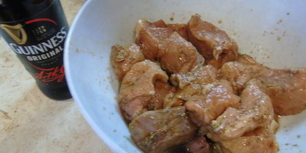 шашлык на пиве