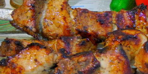 шашлык на пиве