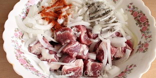 шашлык по-кавказски из свинины