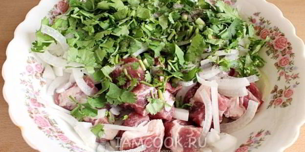 шашлык по-кавказски из свинины