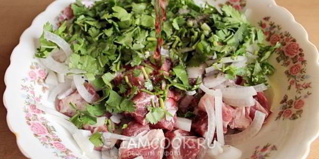 шашлык по-кавказски из свинины
