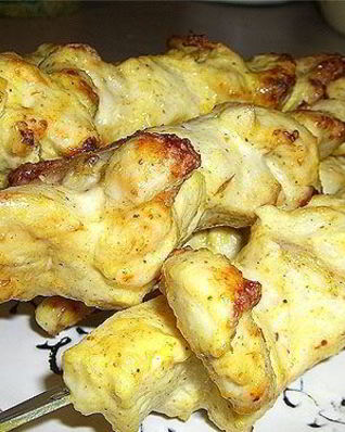 Шашлык с лимоном