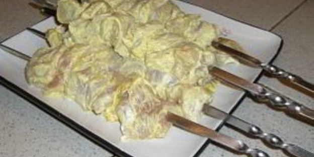 шашлык с лимоном