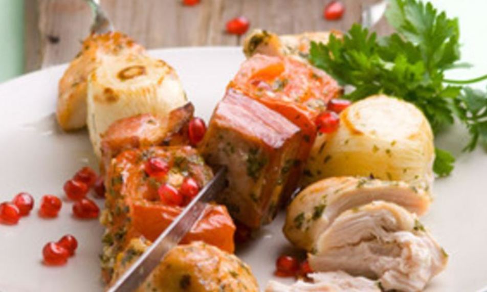 Рецепт шашлыков из курицы с грудинкой