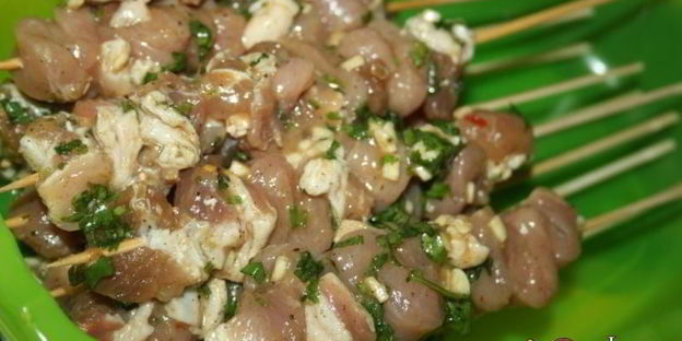 тайские шашлычки из свинины на мангале