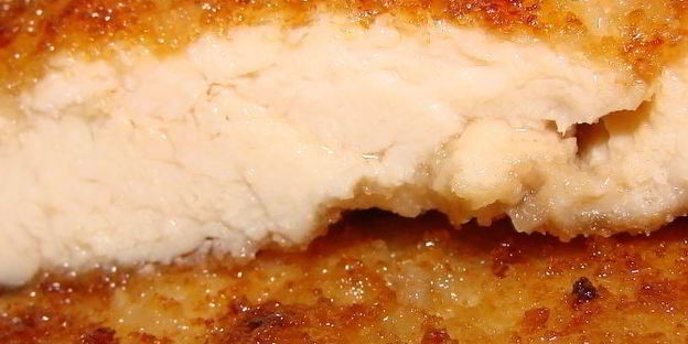 куриный шницель из кусочков малого филе