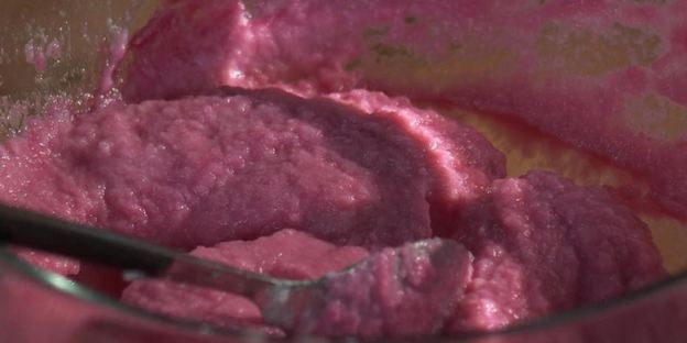 пюре из цветной капусты с оригинальным свиным шницелем