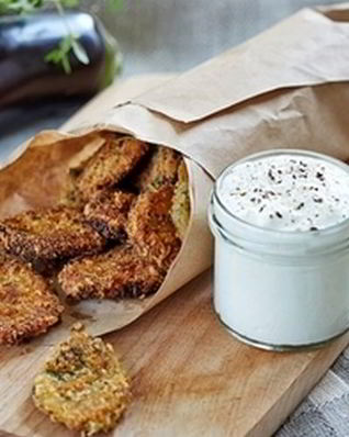 Шницель из баклажанов