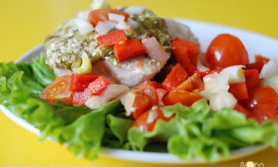 Рецепт шницеля из индейки с зеленью