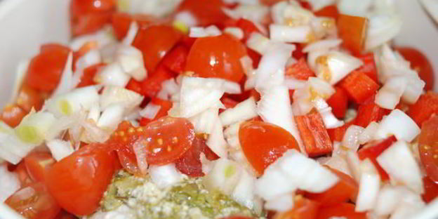 шницель из индейки с зеленью