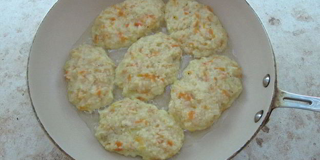 шницель из капусты и моркови