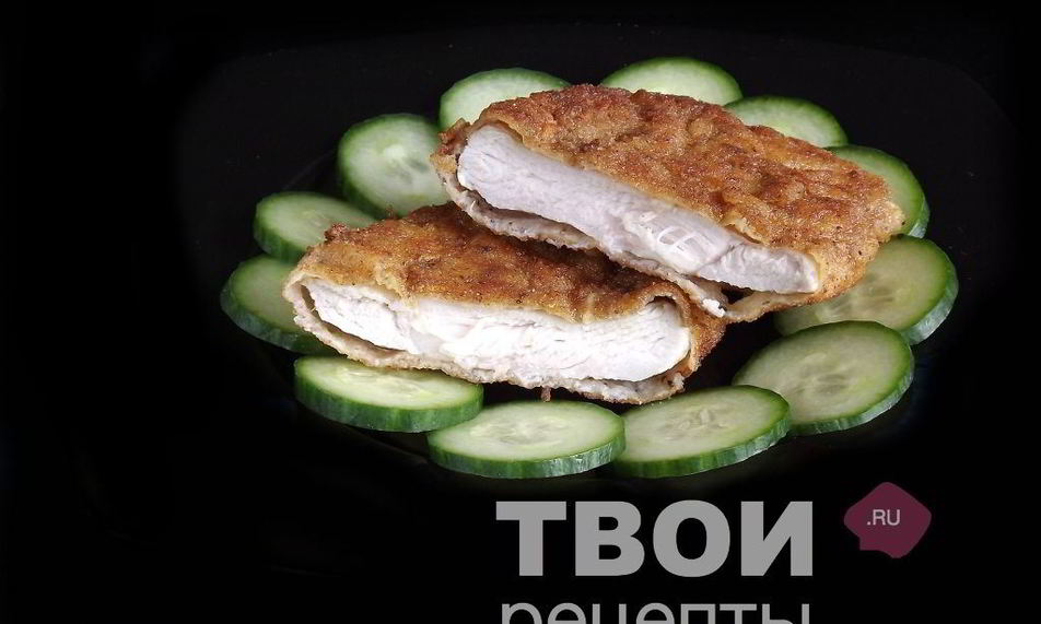 Рецепт шницеля из куриной грудки в лимонно-чесночной панировке