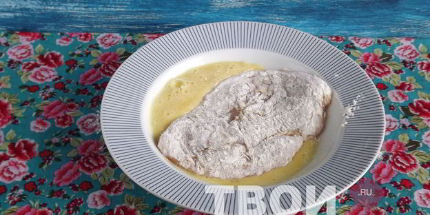 шницель из куриной грудки в лимонно-чесночной панировке