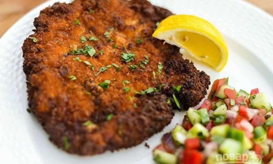 Рецепт шницеля из курицы
