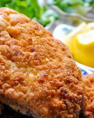 Шницель из свинины на сковороде