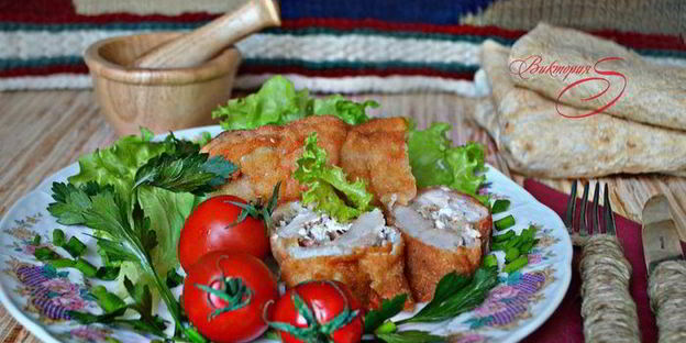 шницель из свинины по-карагеоргиевски