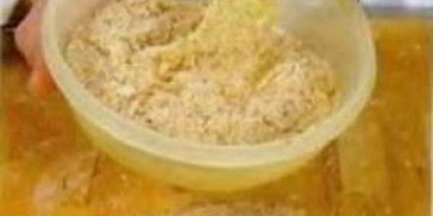 шницель капустный с луковой заправкой