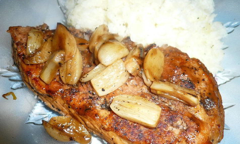 Рецепт шницеля с чесноком