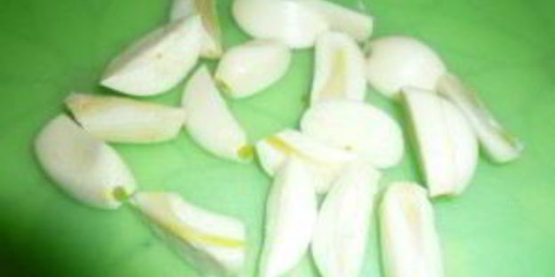 шницель с чесноком