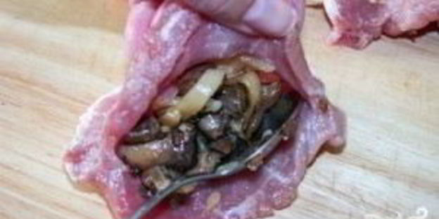 шницель с грибами